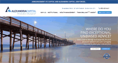 Desktop Screenshot of alexandriacapital.com