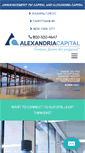 Mobile Screenshot of alexandriacapital.com