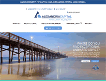 Tablet Screenshot of alexandriacapital.com